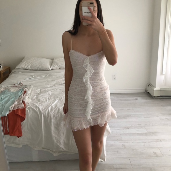 For love and lemons sparkly mini dress
